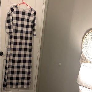 Black and white checkered Dainty Jewells dress